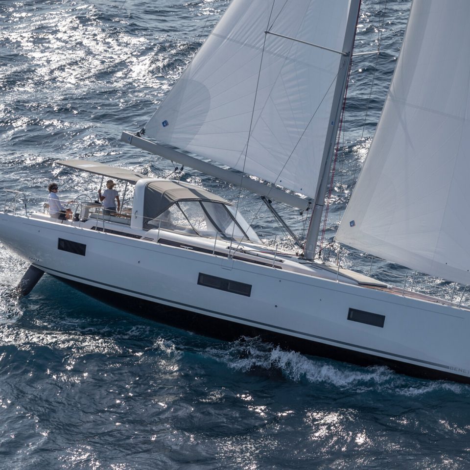 Beneteau Oceanis Yacht 54 monohull under brisk sail