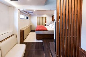 Thira 80 sailing catamaran luxury suite