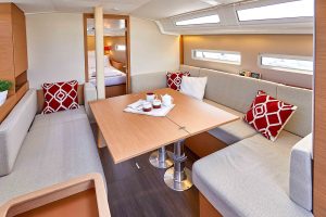 Sun Odyssey 410 sailboat large dining area