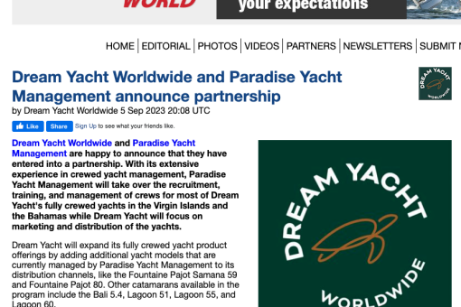 Marine business article new DY partnership